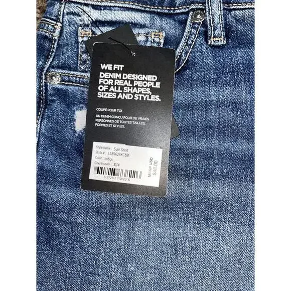 Silver Jeans Suki Short Curvy Fit Mid Rise Womens 31 Denim Shorts NWT - Picture 4 of 5